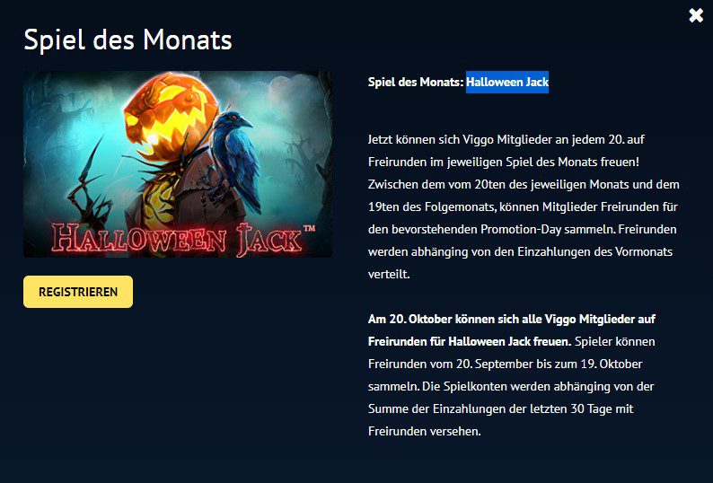 Viggoslots Spiel des Monats