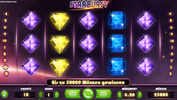 Starburst slot demo at Platin Casino