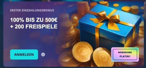 Platin Casino Bonus Code