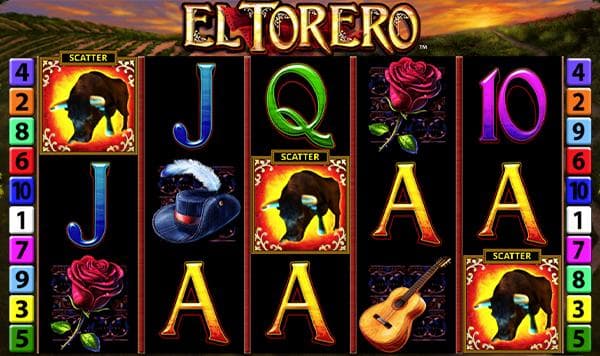 el torero merkur slot drei stier scatter für freispiele screenshot